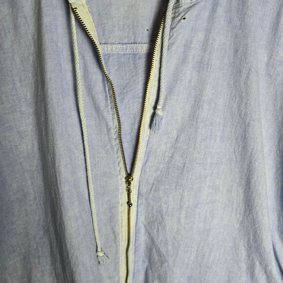 VINTAGE Fresh Produce 100% Cotton Full Zip Lightwetight Hooded Jacket XL - Picture 6 of 8